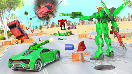 اسکرین شات 3 بازی AI Robot Car Transformer Game
