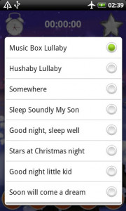 اسکرین شات برنامه Baby Sleep Lullaby Music Box 2