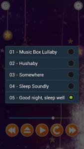 اسکرین شات برنامه Lullabies Relax & Sleep Baby 3