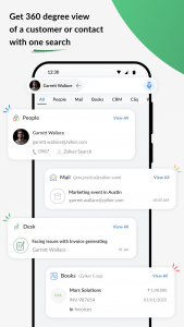 اسکرین شات 6 برنامه Search across Zoho- Zia Search