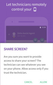 اسکرین شات برنامه Zoho Assist - Customer 6