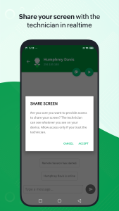 اسکرین شات 2 برنامه Customer App - Zoho Assist