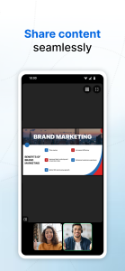 اسکرین شات 5 برنامه Zoho Meeting - Online Meetings