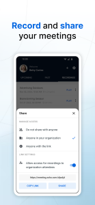 اسکرین شات 6 برنامه Zoho Meeting - Online Meetings