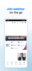 اسکرین شات 7 برنامه Zoho Meeting - Online Meetings