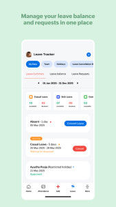 اسکرین شات 4 برنامه Zoho People - HR Management