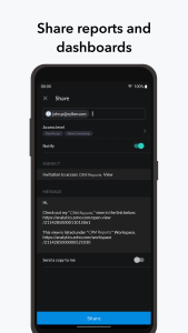 اسکرین شات 2 برنامه Zoho Analytics – Mobile BI