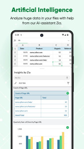 اسکرین شات برنامه Zoho Sheet - Spreadsheet App 4