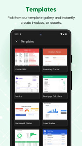 اسکرین شات 2 برنامه Zoho Sheet: Spreadsheet App
