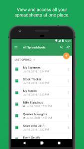 اسکرین شات برنامه Mobile Spreadsheet - Zoho Sheet 1