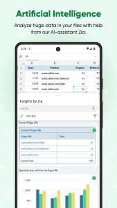 اسکرین شات 6 برنامه Zoho Sheet: Spreadsheet App