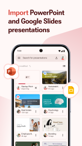 اسکرین شات 2 برنامه Zoho Show: Presentation Maker