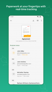 اسکرین شات 3 برنامه Zoho Sign - Fill & eSign Docs