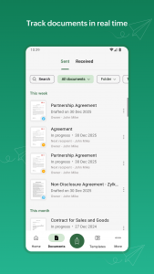 اسکرین شات برنامه Zoho Sign - Fill & eSign docs 2