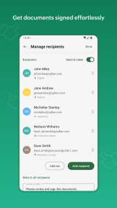 اسکرین شات 4 برنامه Zoho Sign - Fill & eSign Docs