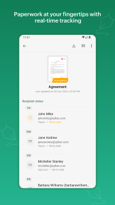 اسکرین شات 3 برنامه Zoho Sign - Fill & eSign Docs