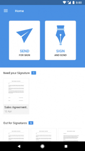 اسکرین شات برنامه Zoho Sign - Upload, Scan and Sign Documents 2