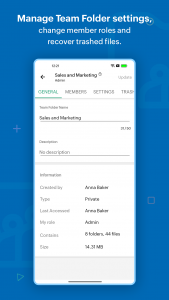 اسکرین شات 6 برنامه Zoho WorkDrive