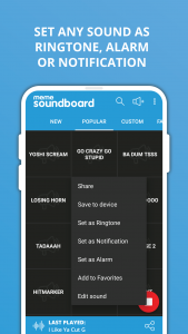 اسکرین شات برنامه Meme Soundboard by ZomboDroid 6