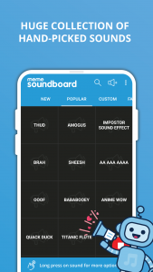 اسکرین شات برنامه Meme Soundboard by ZomboDroid 1