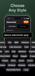 اسکرین شات برنامه AI Song & Music Generator Zona 3
