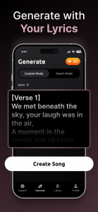 اسکرین شات برنامه AI Song & Music Generator Zona 4