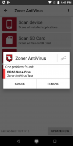 اسکرین شات برنامه Zoner AntiVirus 3