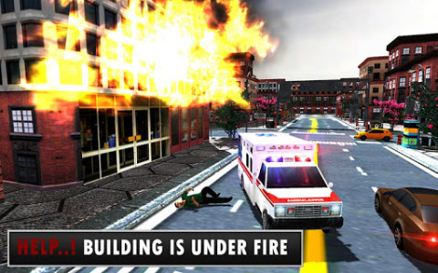 اسکرین شات برنامه Emergency Rescue city ambulance Driving 6