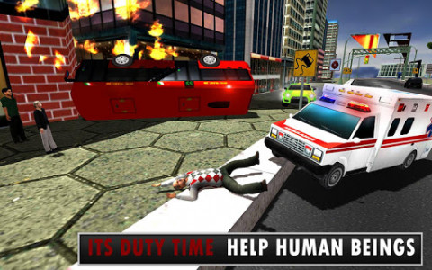 اسکرین شات برنامه Emergency Rescue city ambulance Driving 8