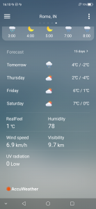 اسکرین شات 2 برنامه Weather