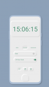 اسکرین شات 1 برنامه Floating Clock-Timer&Stopwatch