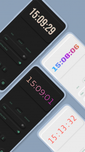 اسکرین شات 5 برنامه Floating Clock-Timer&Stopwatch
