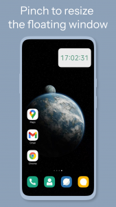 اسکرین شات 3 برنامه Floating Clock-Timer&Stopwatch