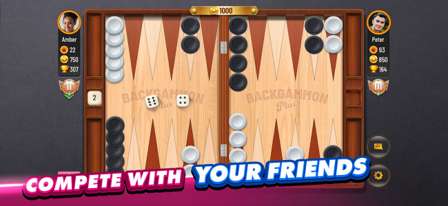 اسکرین شات بازی Backgammon Plus - Board Game 2