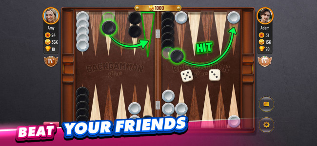 اسکرین شات بازی Backgammon Plus - Board Game 5