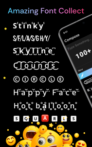 اسکرین شات برنامه Fonts: Emojis, Symbols 1