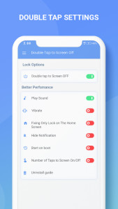 اسکرین شات 2 برنامه Double Tap Screen Off