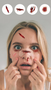 اسکرین شات 1 برنامه Injury on Face Photo Maker