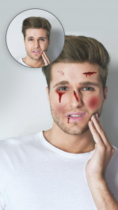 اسکرین شات 2 برنامه Injury on Face Photo Maker