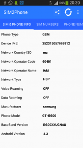 اسکرین شات برنامه Phone & SIM Card 1
