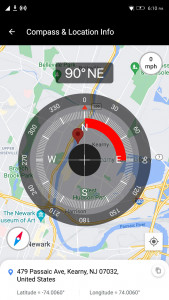 اسکرین شات برنامه Compass - Digital Compass App 3