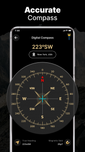 اسکرین شات 1 برنامه Compass 25: Accurate Compass