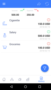 اسکرین شات 5 برنامه Xərclərim - Expense Manager