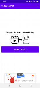 اسکرین شات 1 برنامه Video To Pdf Converter