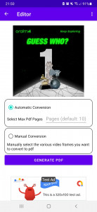 اسکرین شات 2 برنامه Video To Pdf Converter