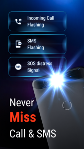 اسکرین شات 5 برنامه Flashlight & Flash Alert