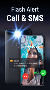 اسکرین شات 1 برنامه Flashlight & Flash Alert