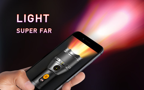 اسکرین شات برنامه Super-Bright Flashlight 1