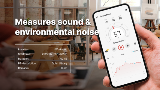 اسکرین شات برنامه Sound Meter & Noise Detector 8