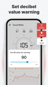 اسکرین شات برنامه Sound Meter & Noise Detector 6